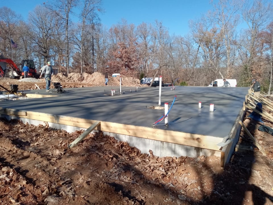 Concrete job site