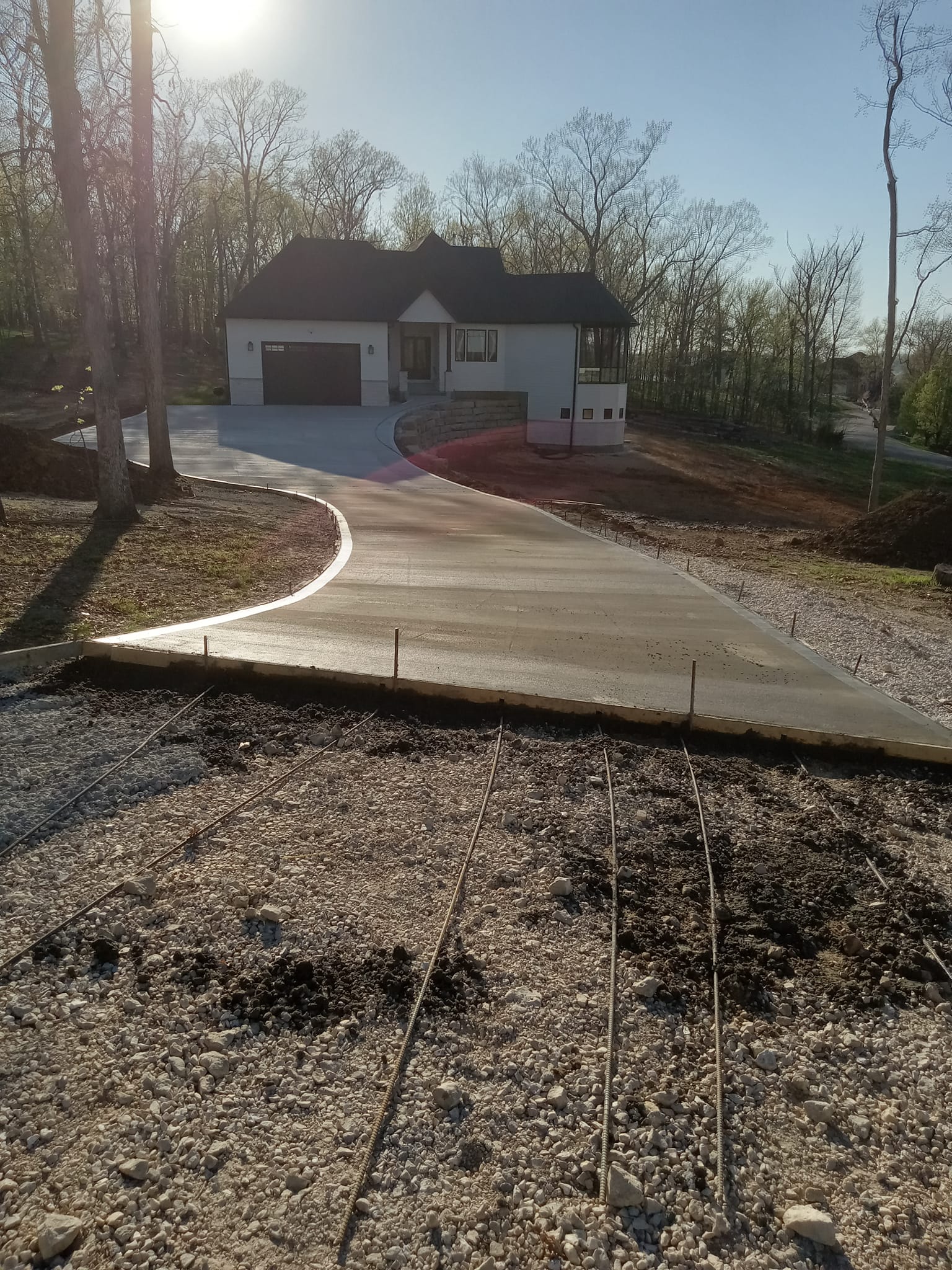 Concrete wall work